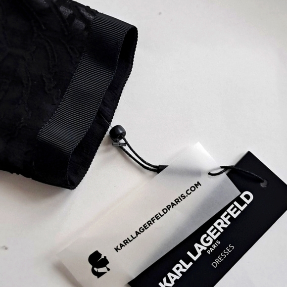 Karl Lagerfeld Paris Sheer Floral Lace Open Front Jacket Blouse XS NWT - Picture 6 of 16